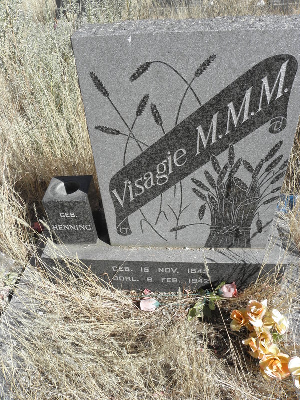 VISAGIE M.M.M. nee HENNING 1845-1942