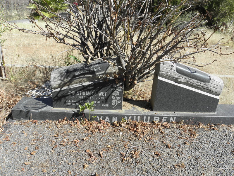 VUUREN Christiaan De Wet, van 1928-1980