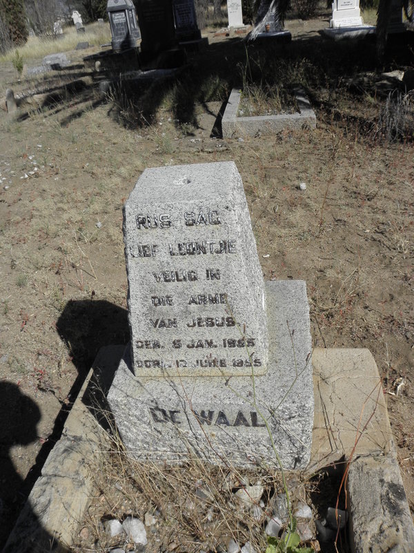 WAAL Leontjie, de 1955-1955
