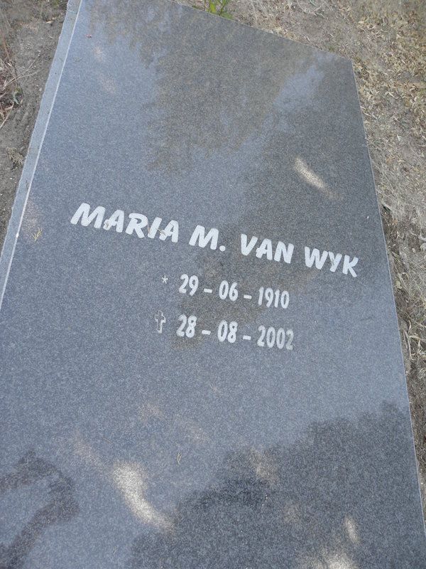 WYK Maria M., van 1910-2002