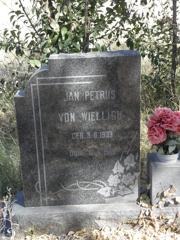 WIELLIGH Jan Petrus, von 1933-1988