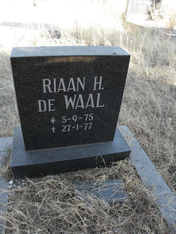 WAAL Riaan H., de 1975-1977
