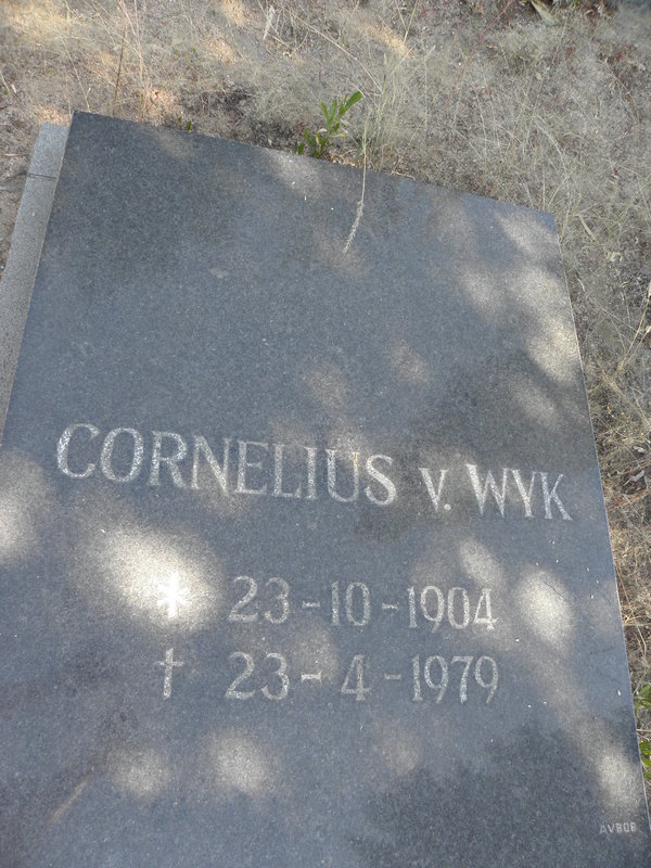 WYK Cornelius, v. 1904-1979