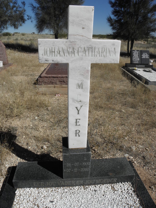 MEYER Johanna Catherina 1900-2000