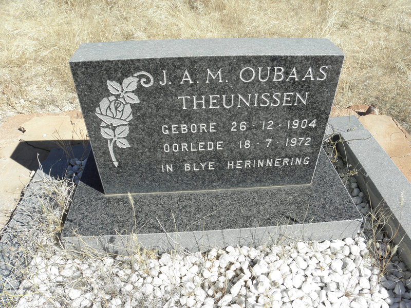 THEUNISSEN J.A.M. 1904-1972