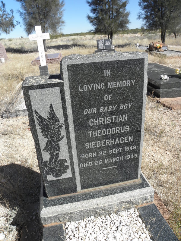 SIEBERHAGEN Christian Theodorus 1948-1949
