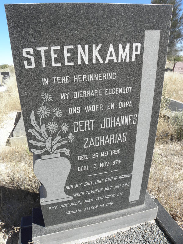 STEENKAMP Gert Johannes Zacharias 1890-1974