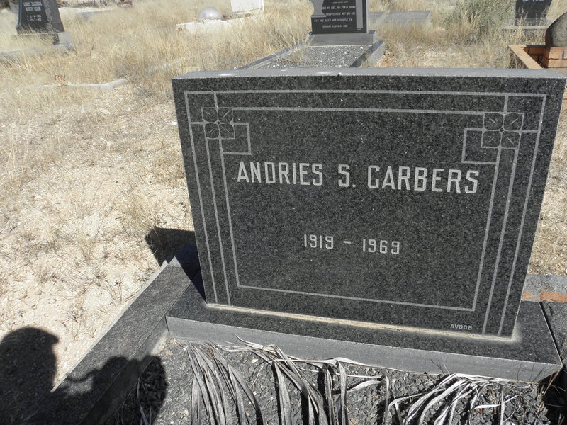 GARBERS Andries G. 1919-1969