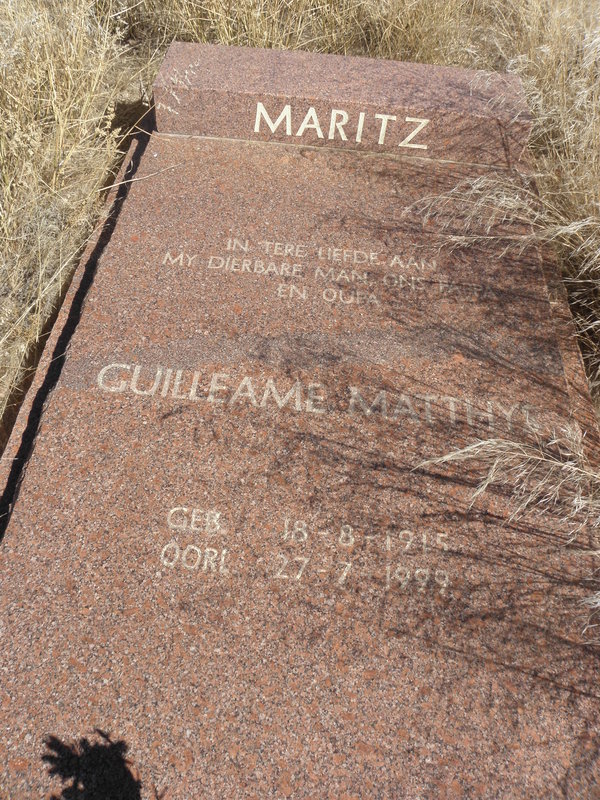 MARITZ Guilleame Matthys 1915-1999