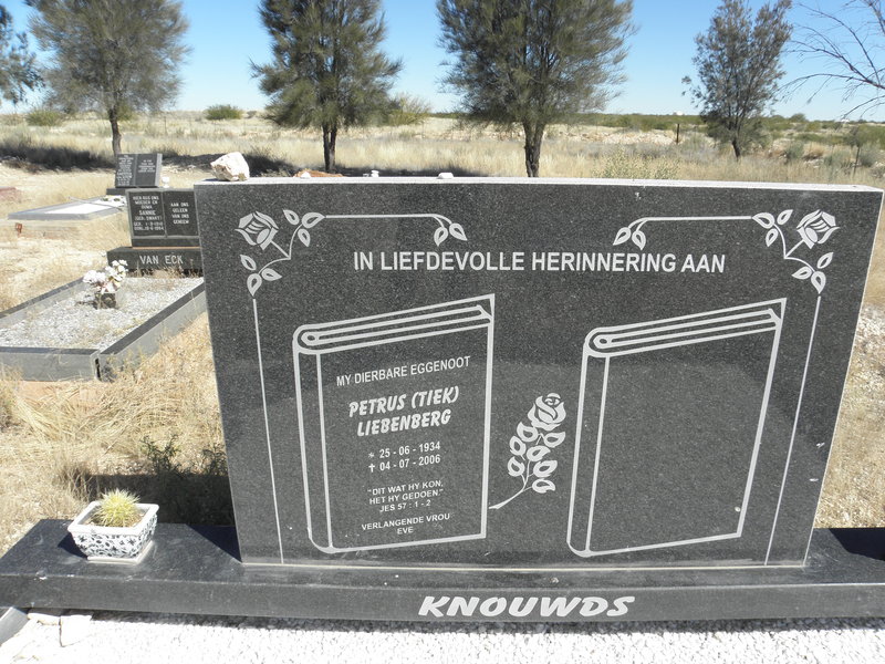 KNOUWDS Petrus Liebenberg 1934-2006