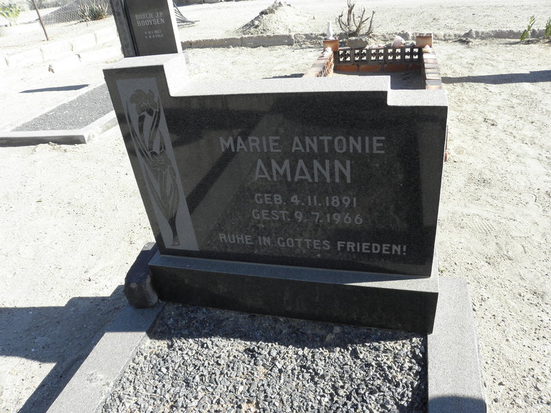 AMANN Marie Antonie 1891-1966