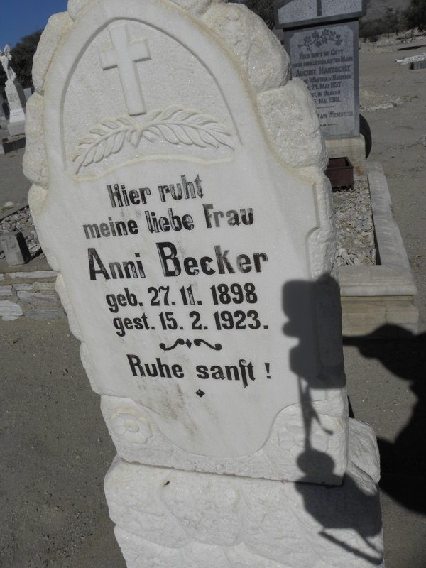 BECKER Anni 1898-1923
