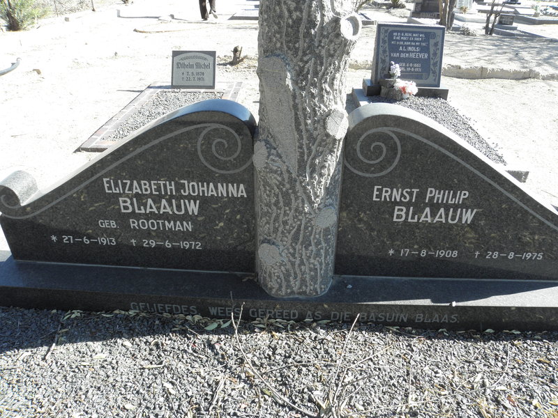 BLAAUW Ernst Philip 1908-1975 &amp; Elizabeth Johanna ROOTMAN 1913-1972