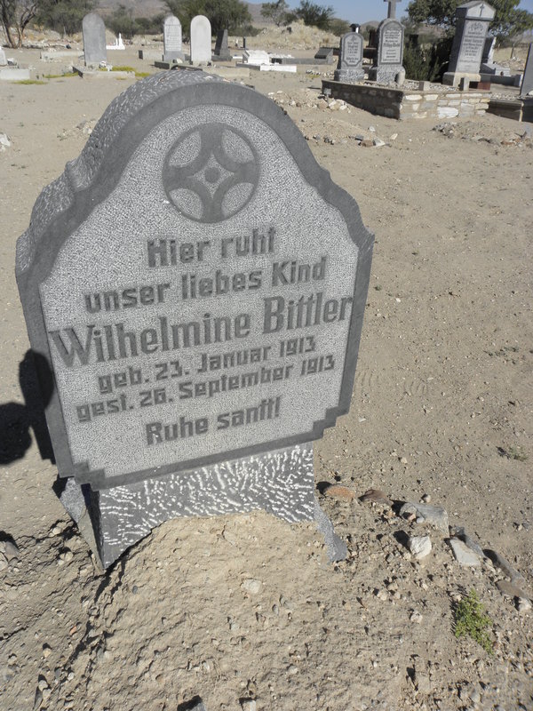 BITTLER Wilhelmine 1913-1913