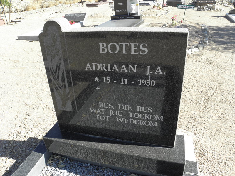 BOTES Adriaan J.A.  1950-