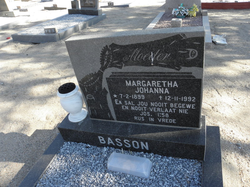 BASSON Margaretha Johanna 1899-1992