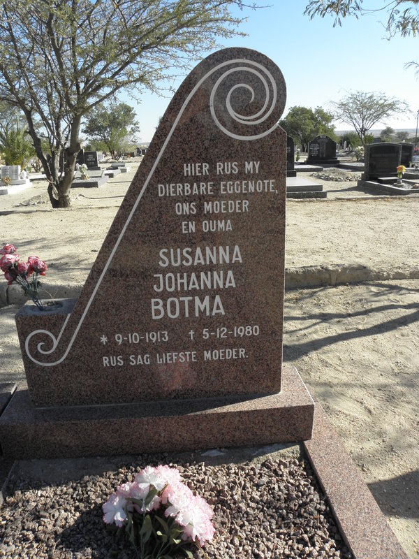 BOTMA Susanna Johanna 1913-1980