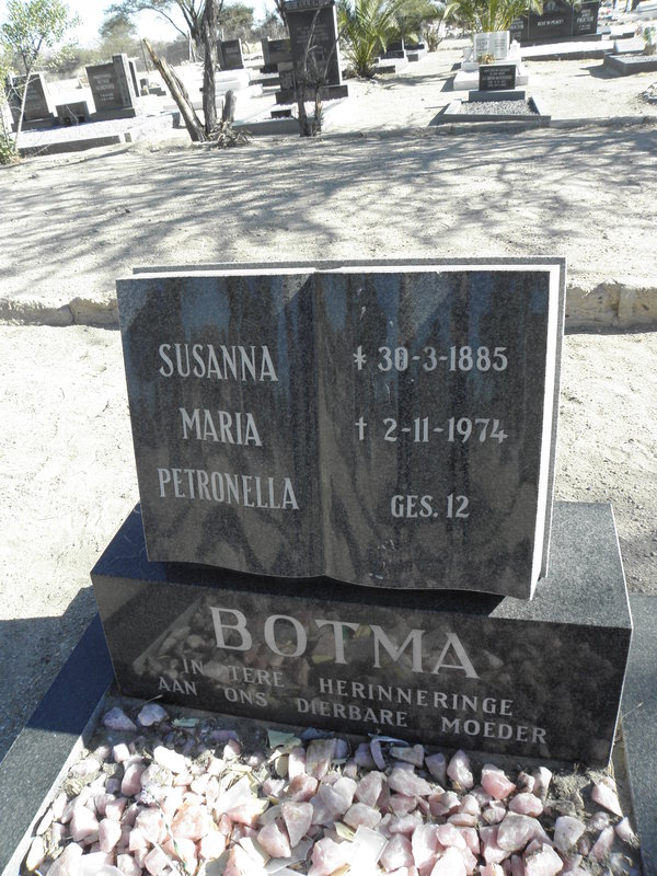 BOTMA Susanna Maria Petronella 1885-1974