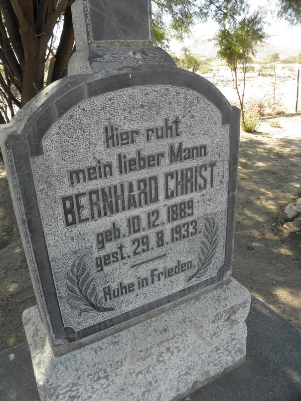 CHRIST Bernhard 1889-1933