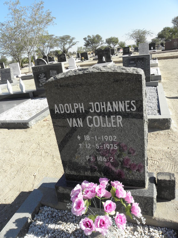 COLLER Adolph Johannes, van 1902-1975