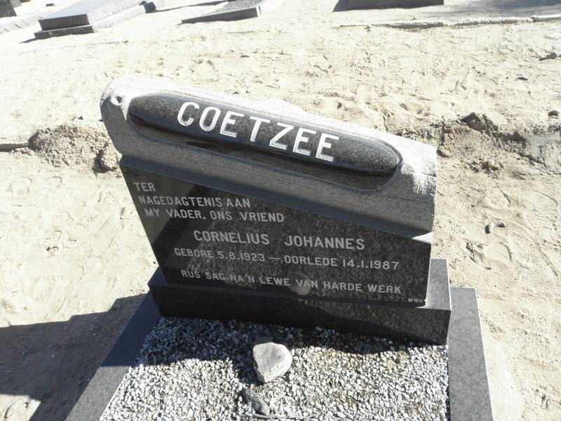 COETZEE Cornelius Johannes 1923-1987