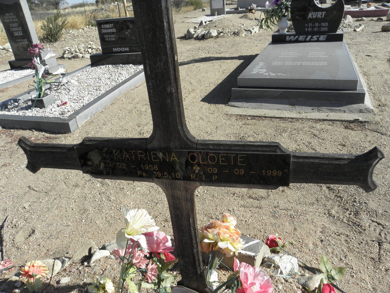 CLOETE Katriena 1956-1999