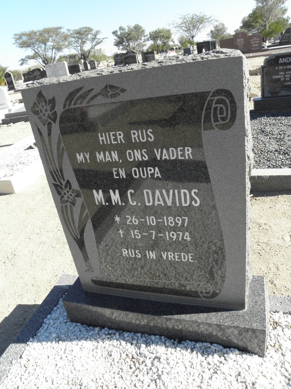 DAVIDS M.M.C. 1897-1974