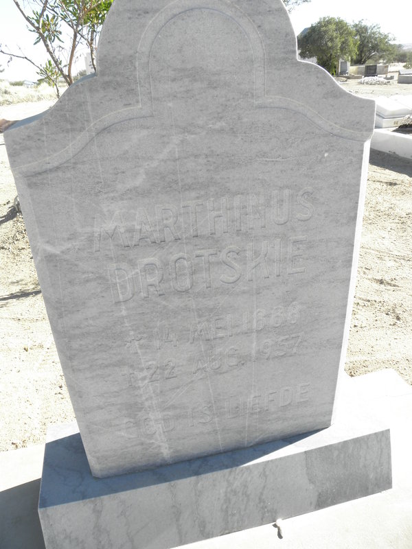 DROTSKIE Marthinus 1888-1957