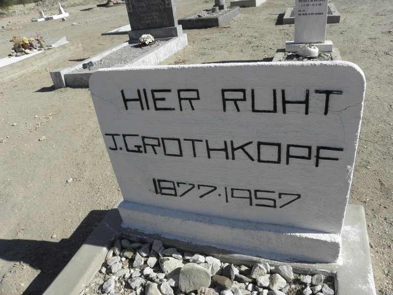 GROTHKOPF J. 1877-1957