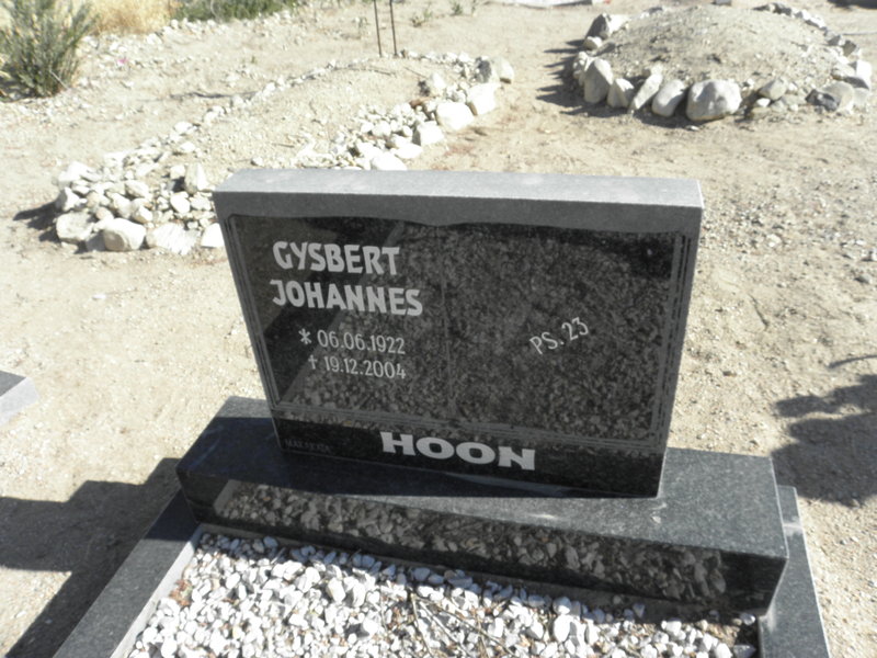 HOON Gysbert Johannes 1922-2004