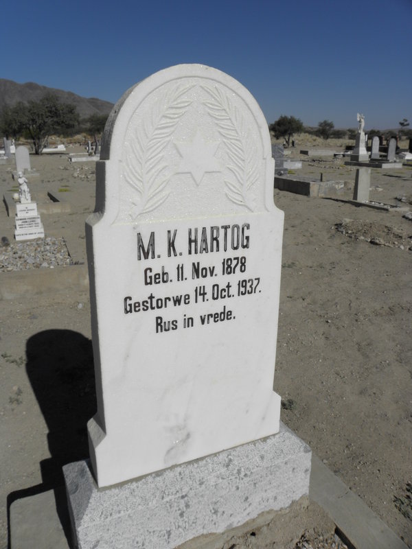 HARTOG M.K. 1878-1937