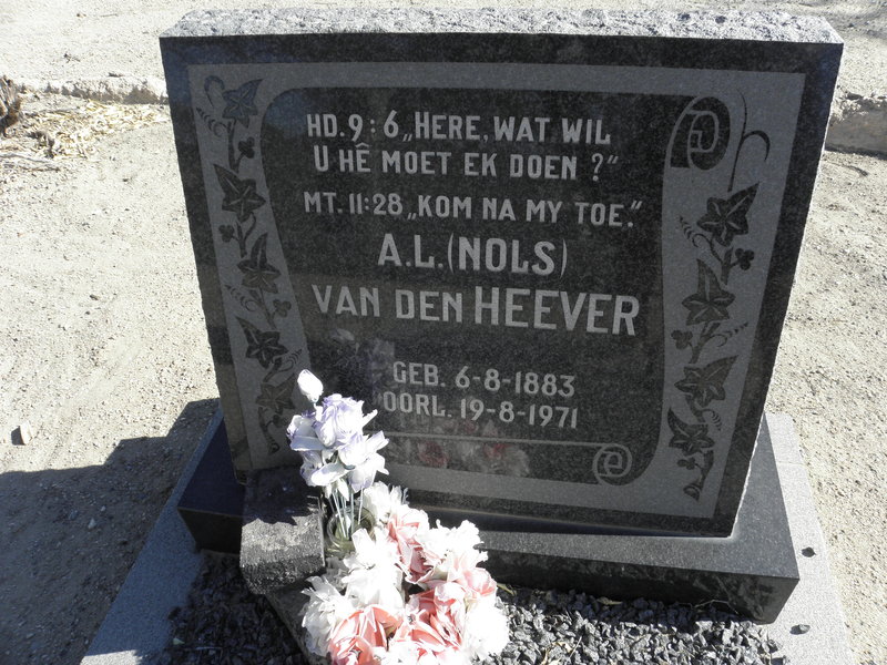 HEEVER A.L., van den 1883-1971