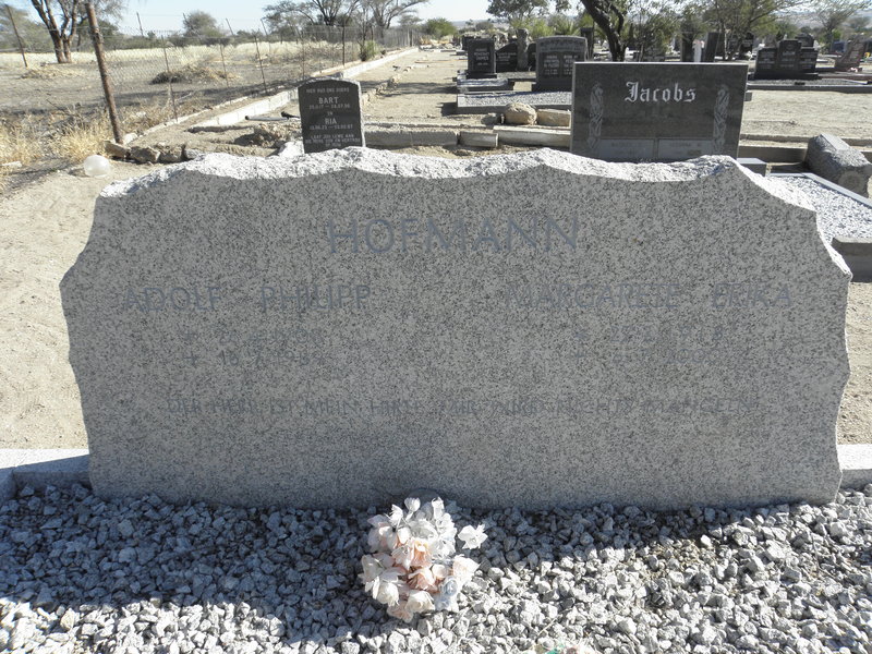 HOFMANN Adolf Philipp 1908-1989 &amp; Carene Erika 1918-2000
