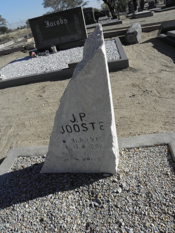 JOOSTE J.P. 1911-1980