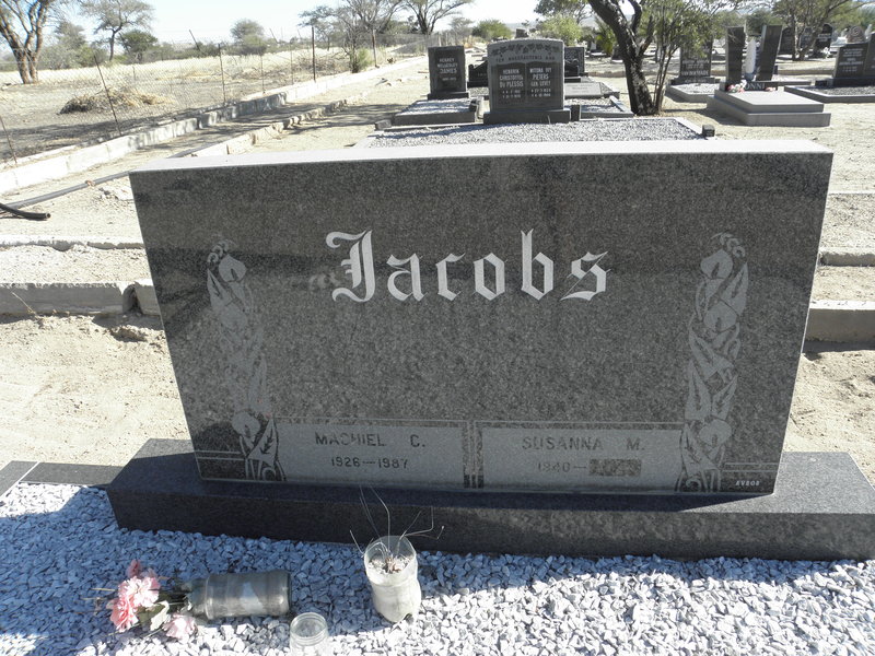 JACOBS Machiel C. 1926-1987 &amp; Susanna M. 1940-