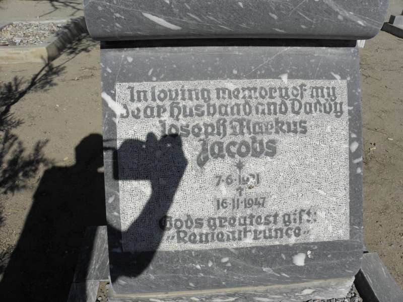 JACOBS Joseph Markus 19?1-1947