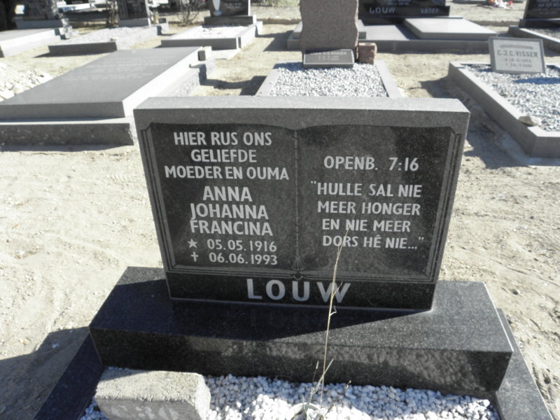 LOUW Anna Johanna Francina 1916-1993