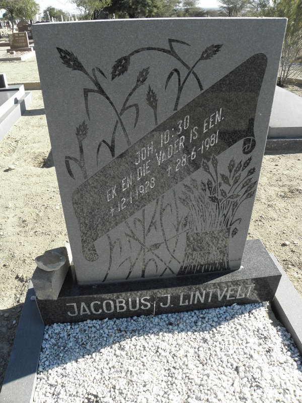 LINTVELT Jacobus J. 1928-1981