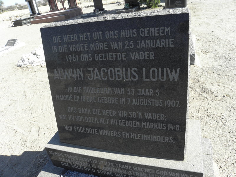 LOUW Alwyn Jacobus  1907-1961