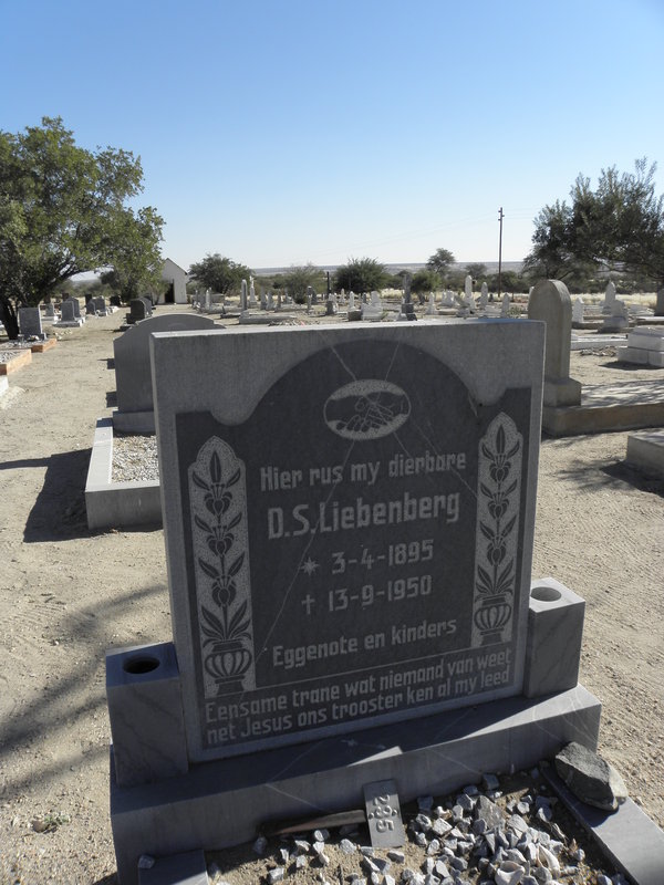 LIEBENBERG D.S. 1895-1950