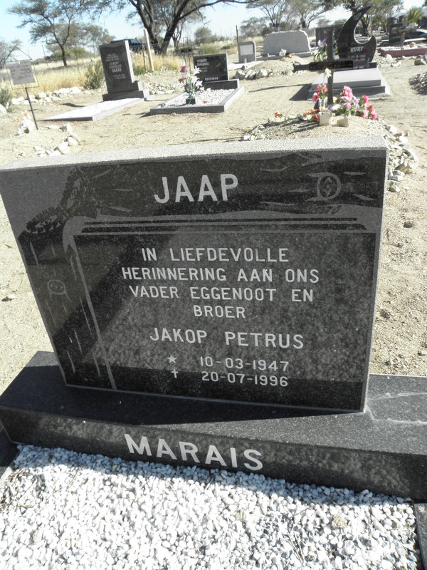 MARAIS Jakop Petrus 1947-1996