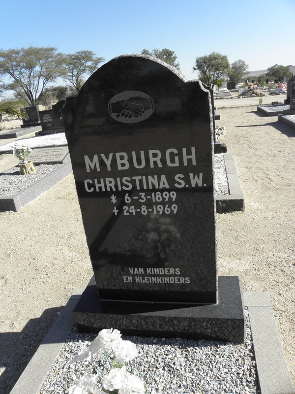 MYBURGH Christina S.W. 1899-1969