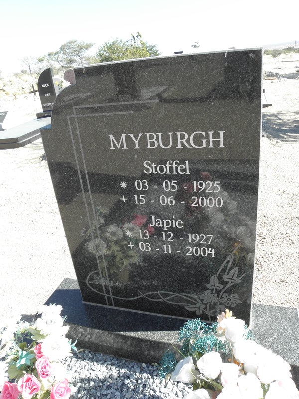 MYBURGH Stoffel  1925-2000 &amp; Japie 1927-2004