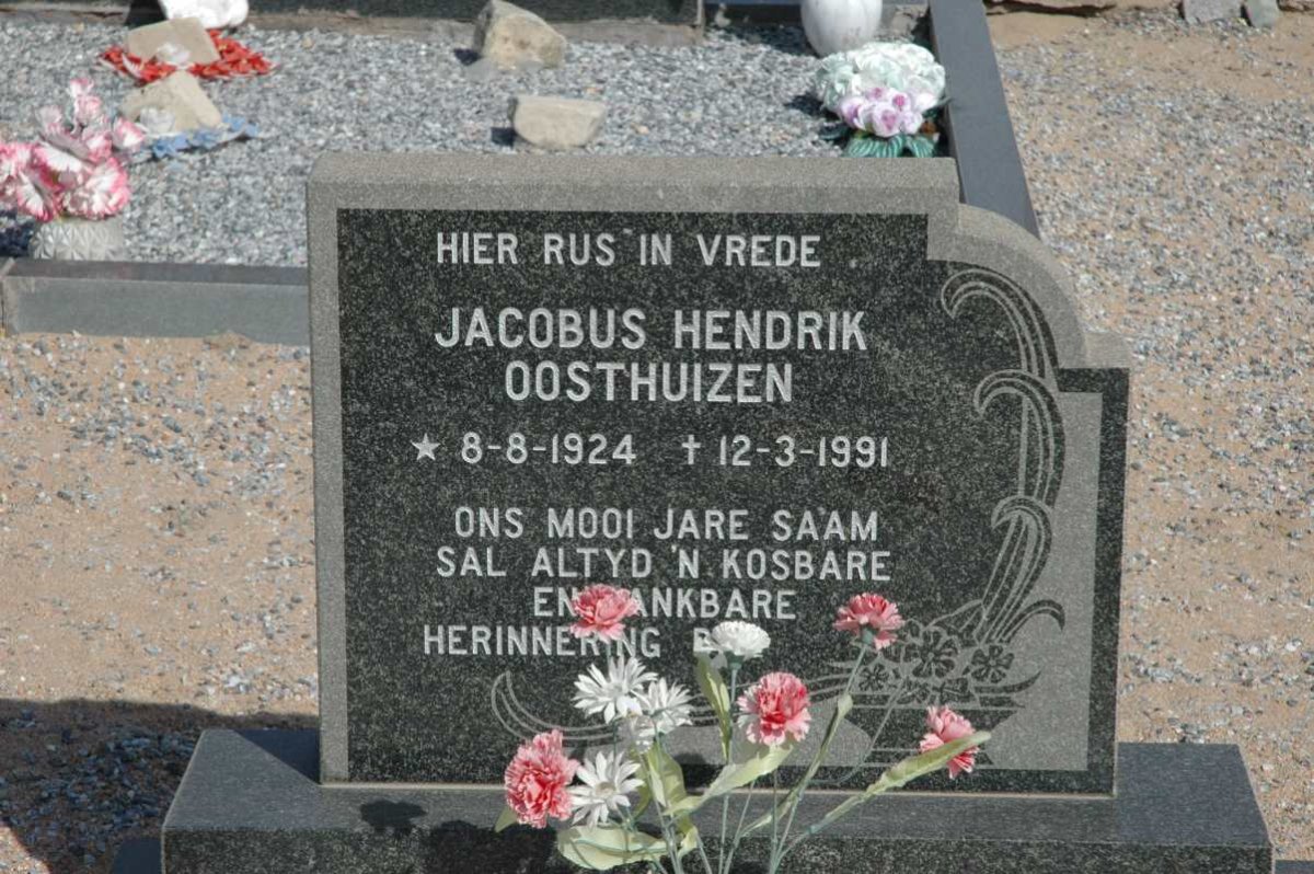 OOSTHUIZEN Jacobus Hendrik 1924-1991