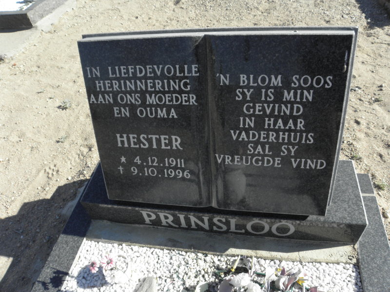 PRINSLOO Hester 1911-1996