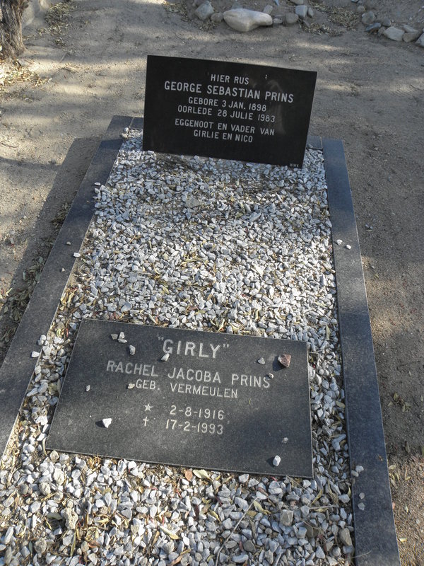 PRINS George Sebastian 1898-1983 &amp; Rachel Jacoba VERMEULEN 1916-1993