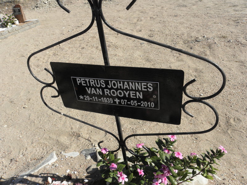 ROOYEN Petrus Johannes, van 1939-2010
