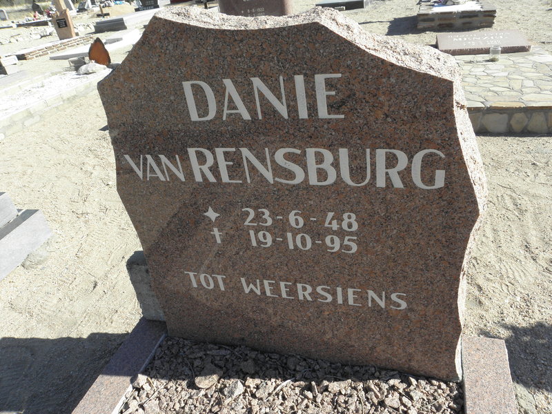 RENSBURG Danie, van 1948-1995