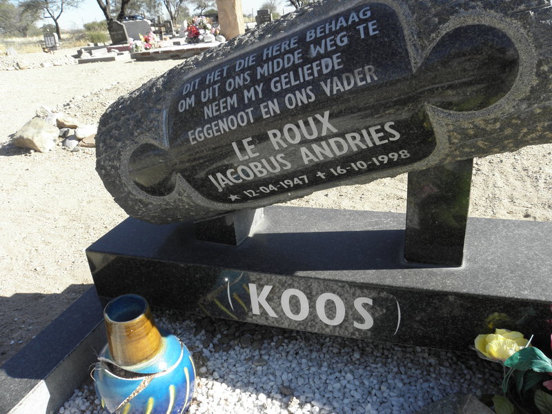 ROUX Jacobus Andries, le 1947-1998