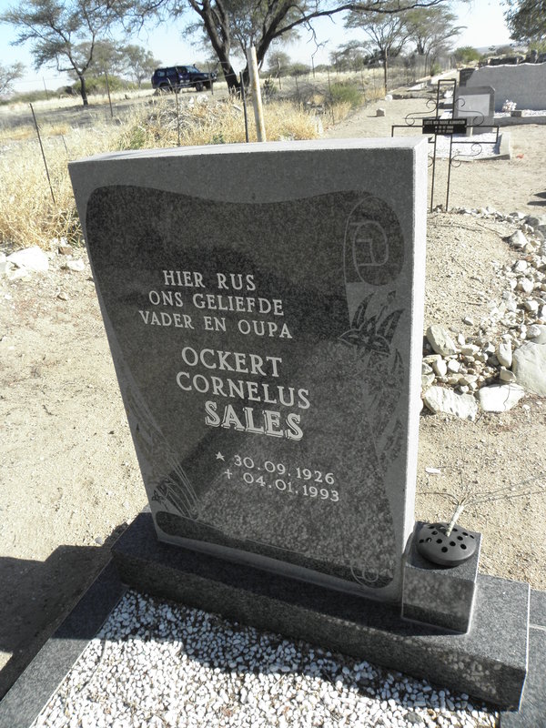 SALES Ockert Cornelus 1926-1993